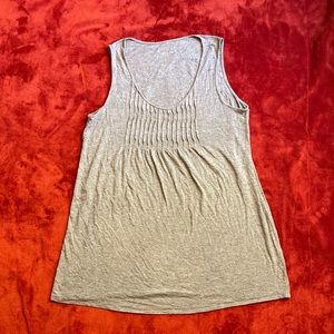 Gray Ruffled “Women’s” Tank Top